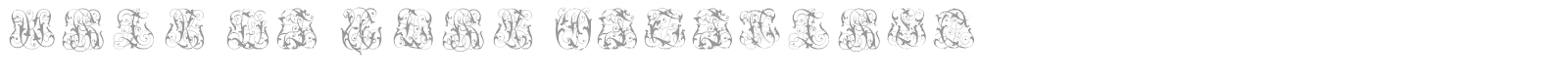 Hard To Read Monograms font preview